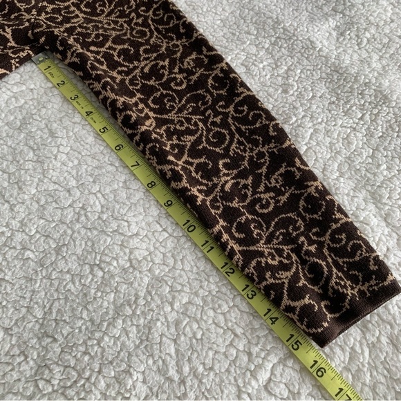 Vintage Talbots Cashmere Blend Knit Cardigan Womens Small Petite Silk Filigree - Picture 8 of 9